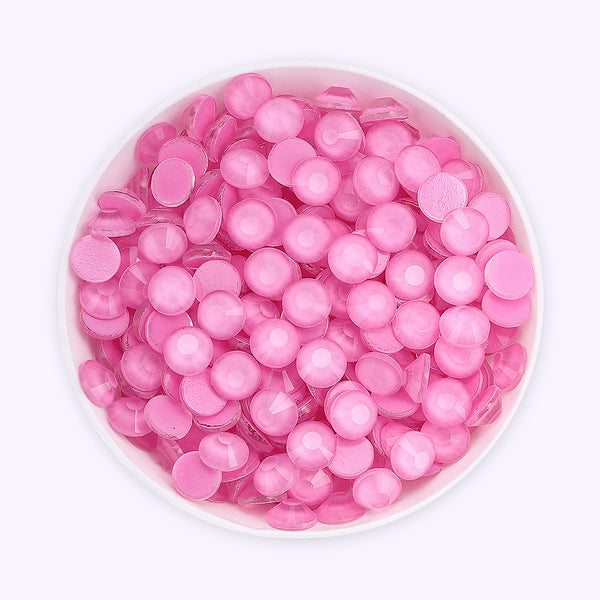 Mocha Neon Pink Glass Flat Back Rhinestones WholesaleRhinestone
