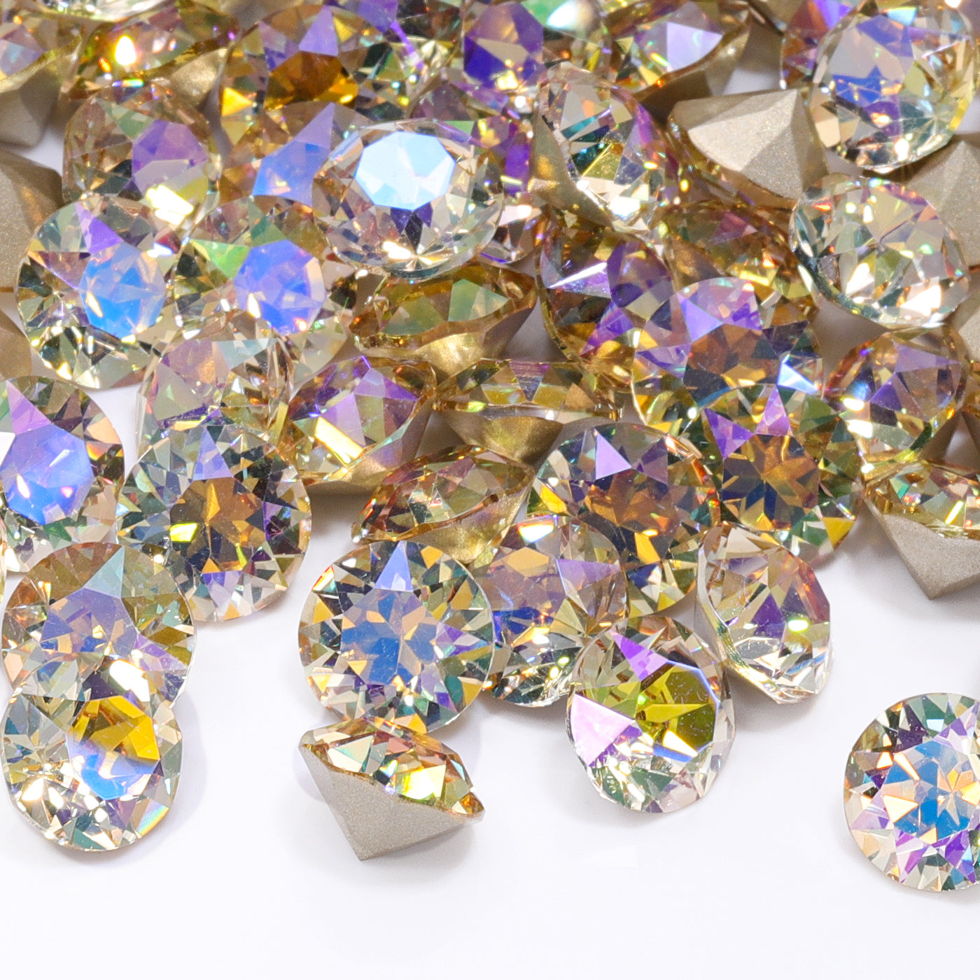 Paradise Shine XIRIUS Chaton Shape High Quality Glass Pointed Back Fancy Rhinestones WholesaleRhinestone