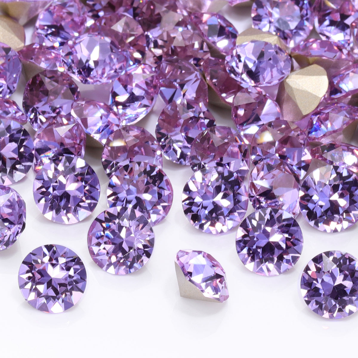 Violet XIRIUS Chaton Shape High Quality Glass Pointed Back Fancy Rhinestones WholesaleRhinestone