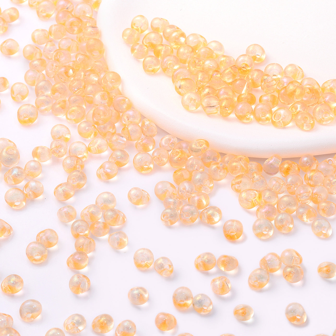Various Colors Transparent AB Drop Shape Glass Seed Beads WholesaleRhinestone