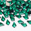 Arrow Shape Dark Green Flat Back Fancy Rhinestones WholesaleRhinestone