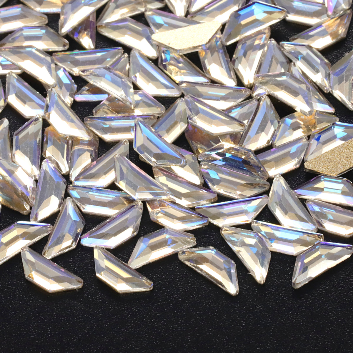Trapeze Shape Blue Moonlight Flat Back Fancy Rhinestones WholesaleRhinestone Imagen principal del producto