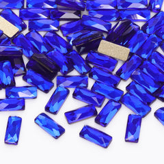 Rectangle Shape Sapphire Flat Back Fancy Rhinestones WholesaleRhinestone