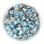 Sweet Heart Shape Blue Fairy Glass Pointed Back Fancy Rhinestones WholesaleRhinestone