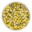 Yellow Porcelain Light Glass FlatBack Rhinestones Silver Back WholesaleRhinestone