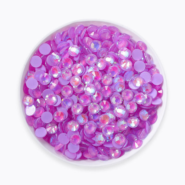 Mocha Shimmer Lt Purple Glass Flat Back Rhinestones WholesaleRhinestone