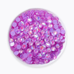 Mocha Shimmer Lt Purple Glass Flat Back Rhinestones