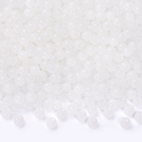 Various Colors 4.5 MM Round Shape Glass Seed Beads for Bracelets and Jewelry Making WholesaleRhinestone