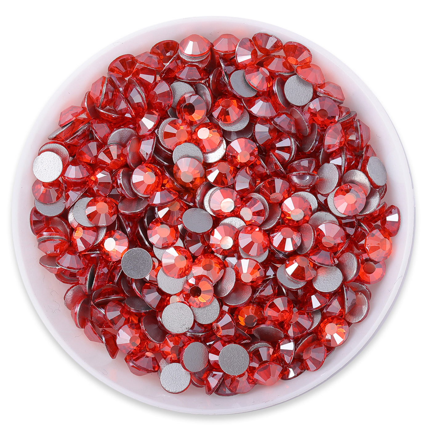 Star Orange Glass FlatBack Rhinestones Silver Back WholesaleRhinestone Main image