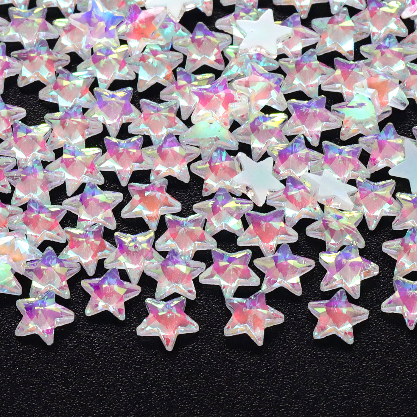 Star Shape Mocha White Flat Back Fancy Rhinestones WholesaleRhinestone Imagen principal del producto