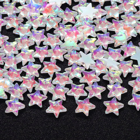Star Shape Mocha White Flat Back Fancy Rhinestones WholesaleRhinestone メイン画像