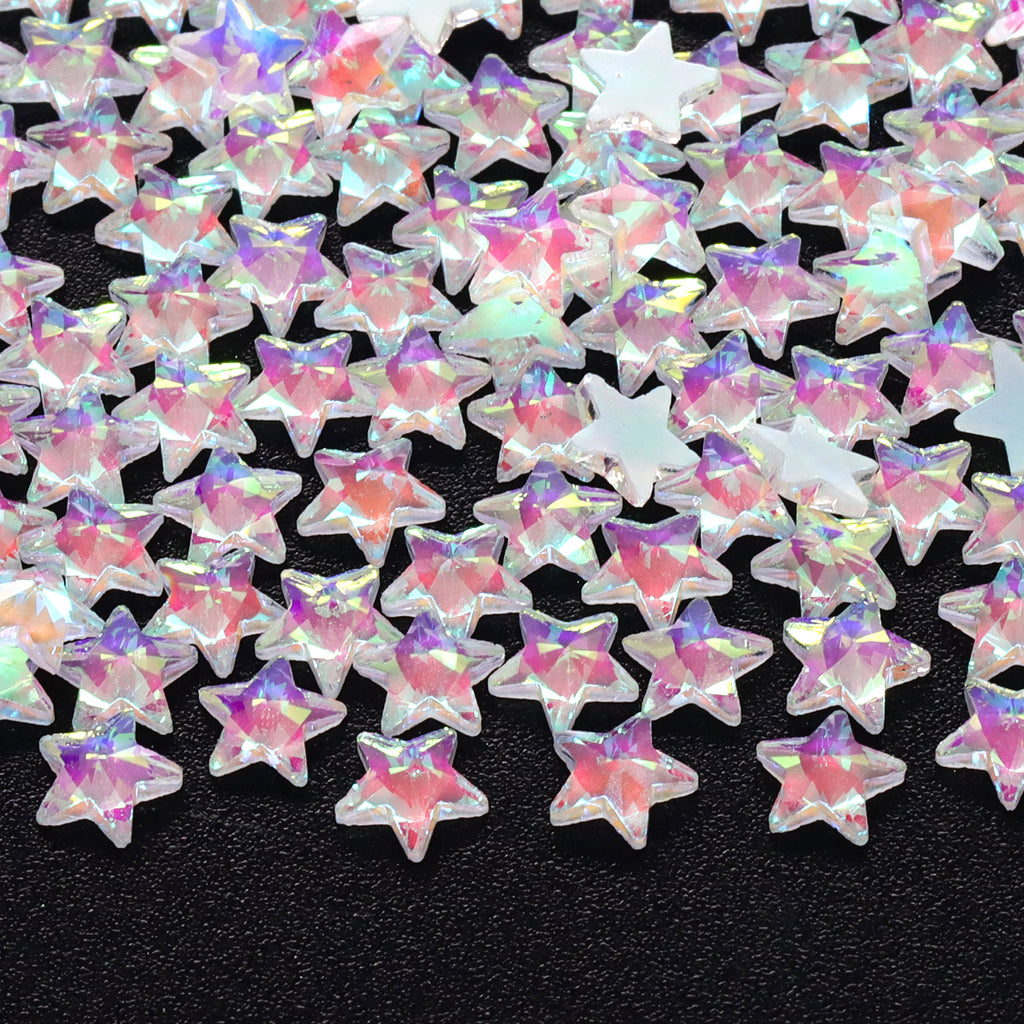Star Shape Mocha White Flat Back Fancy Rhinestones WholesaleRhinestone