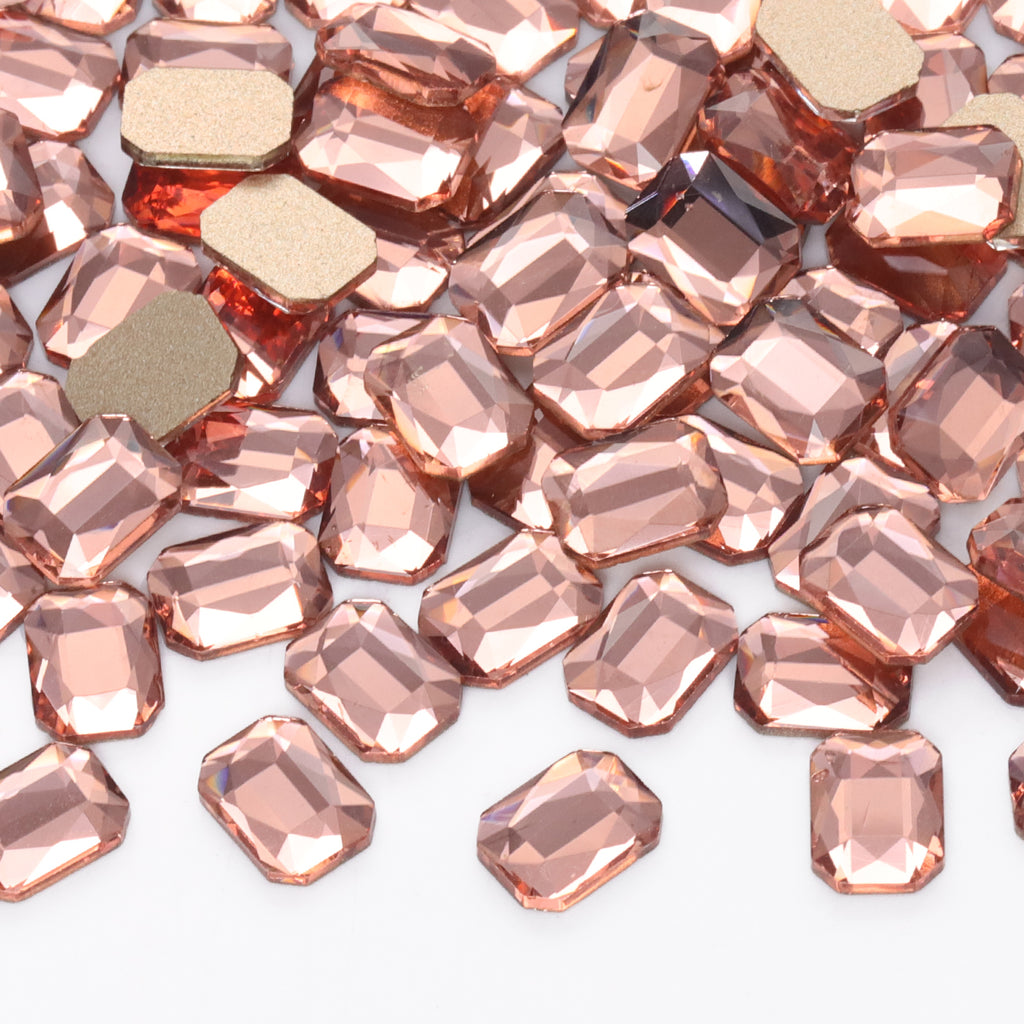 Octagon Shape Champagne Flat Back Fancy Rhinestones WholesaleRhinestone