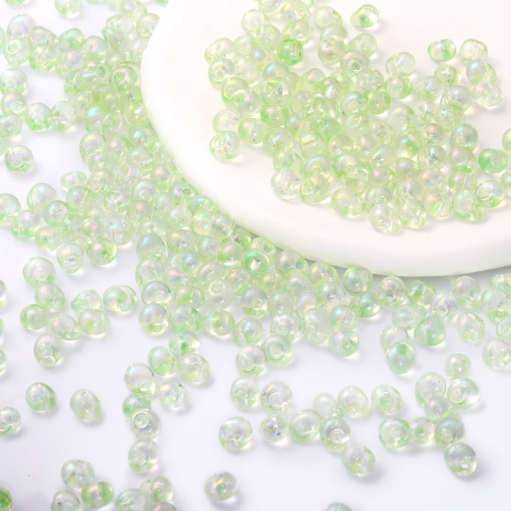 Various Colors Transparent AB Drop Shape Glass Seed Beads WholesaleRhinestone