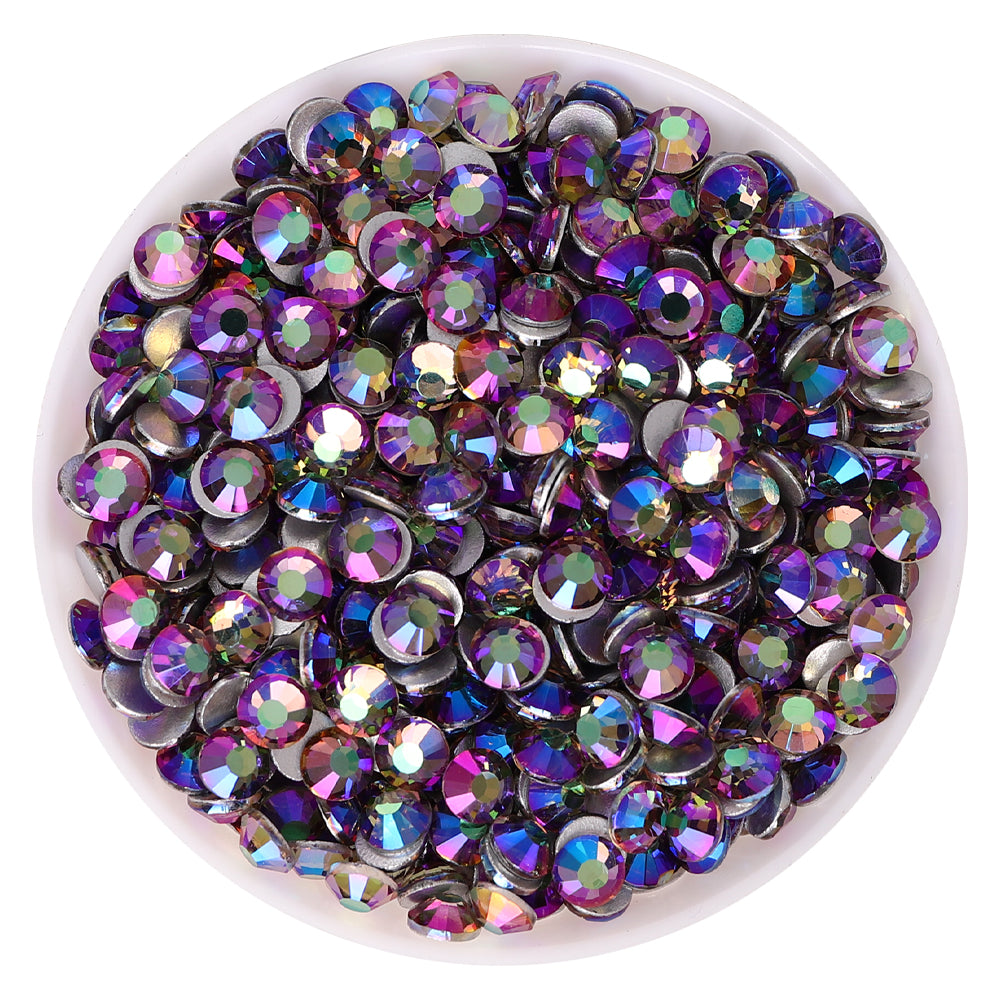 Paradise Blue Star Glass FlatBack Rhinestones Silver Back WholesaleRhinestone Main image