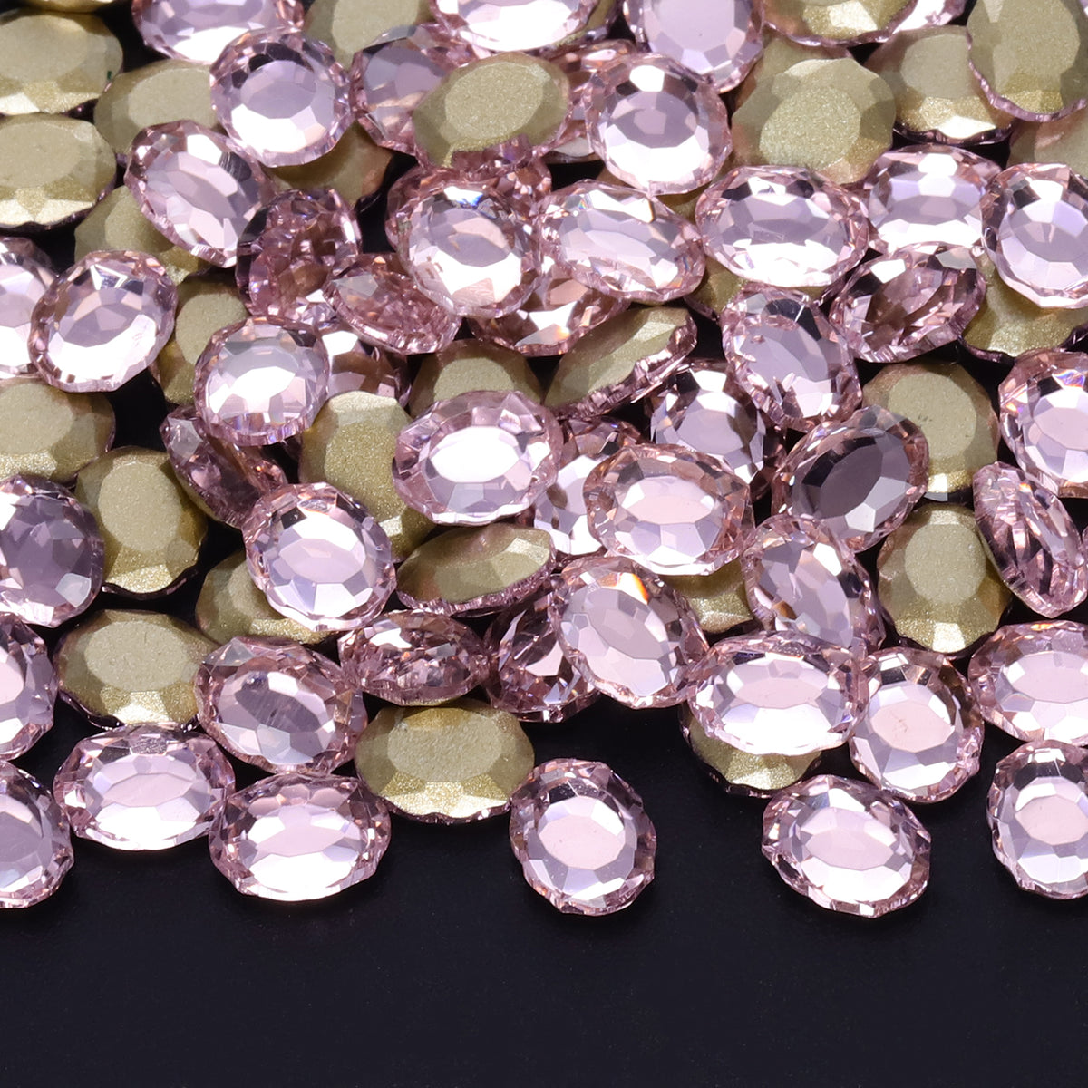 Light Pink Magic Mirror Shape Pointed Back Fancy Rhinestones For Nail Art Main image