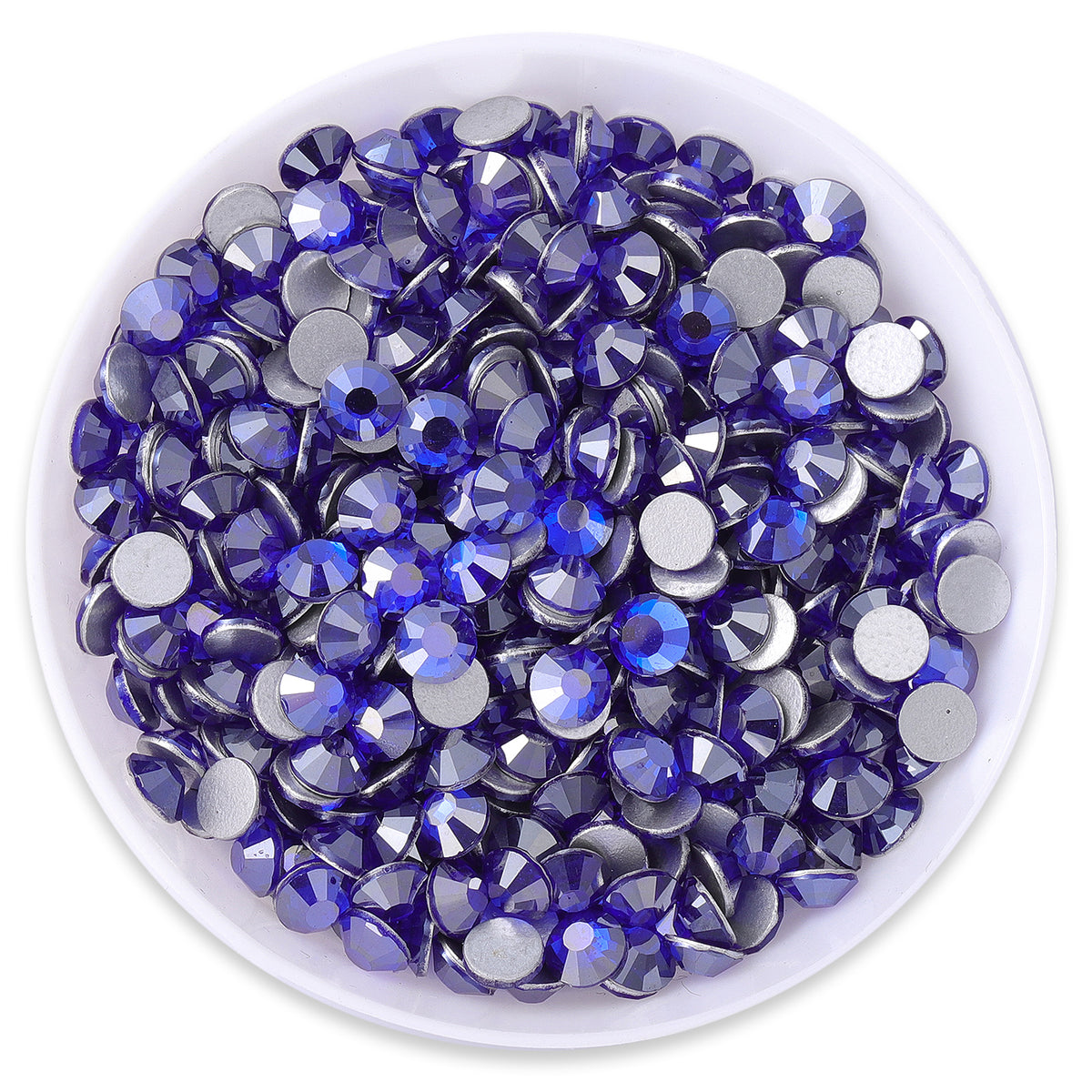 Star Sapphire Glass FlatBack Rhinestones Silver Back WholesaleRhinestone Main image