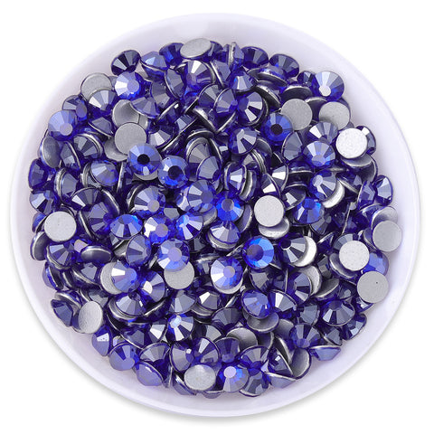 Star Sapphire Glass FlatBack Rhinestones Silver Back WholesaleRhinestone Hauptbild