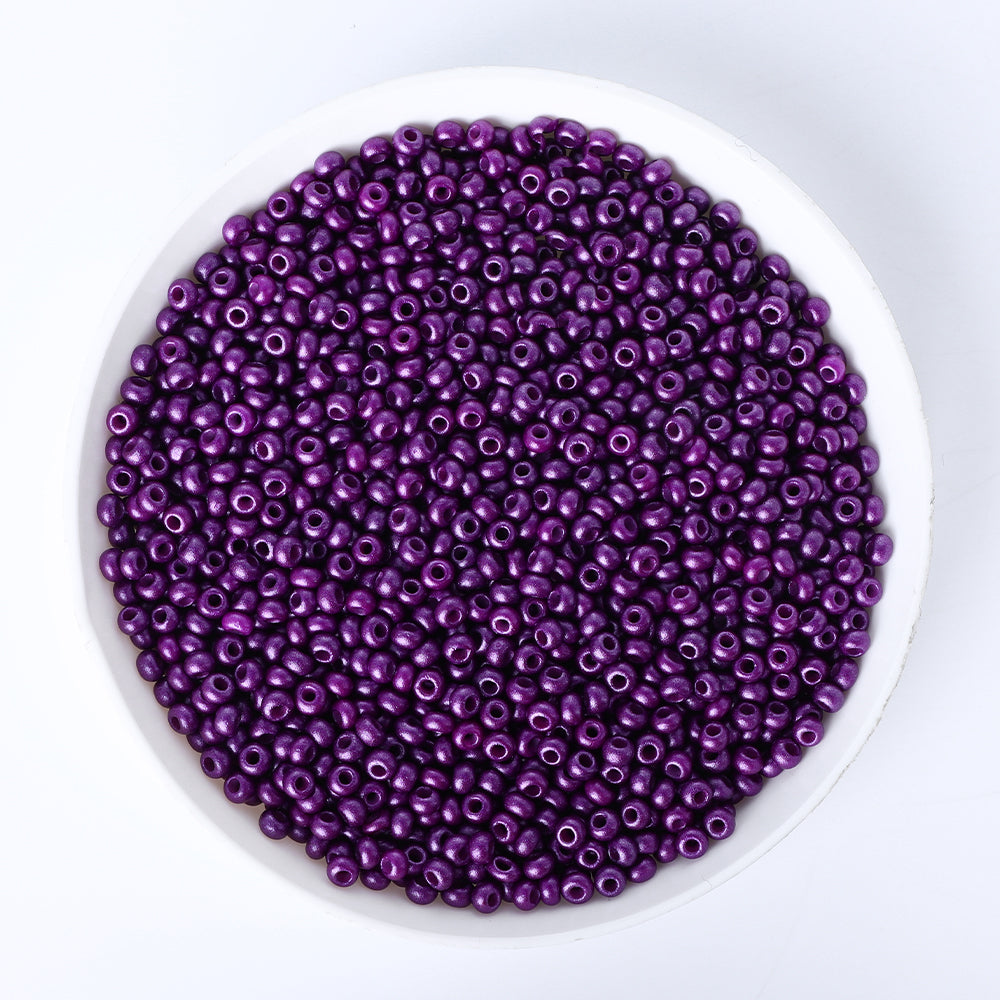 Glass Galvanized Seed Beads 12/0 Size 1.8mm GA-1056 Color