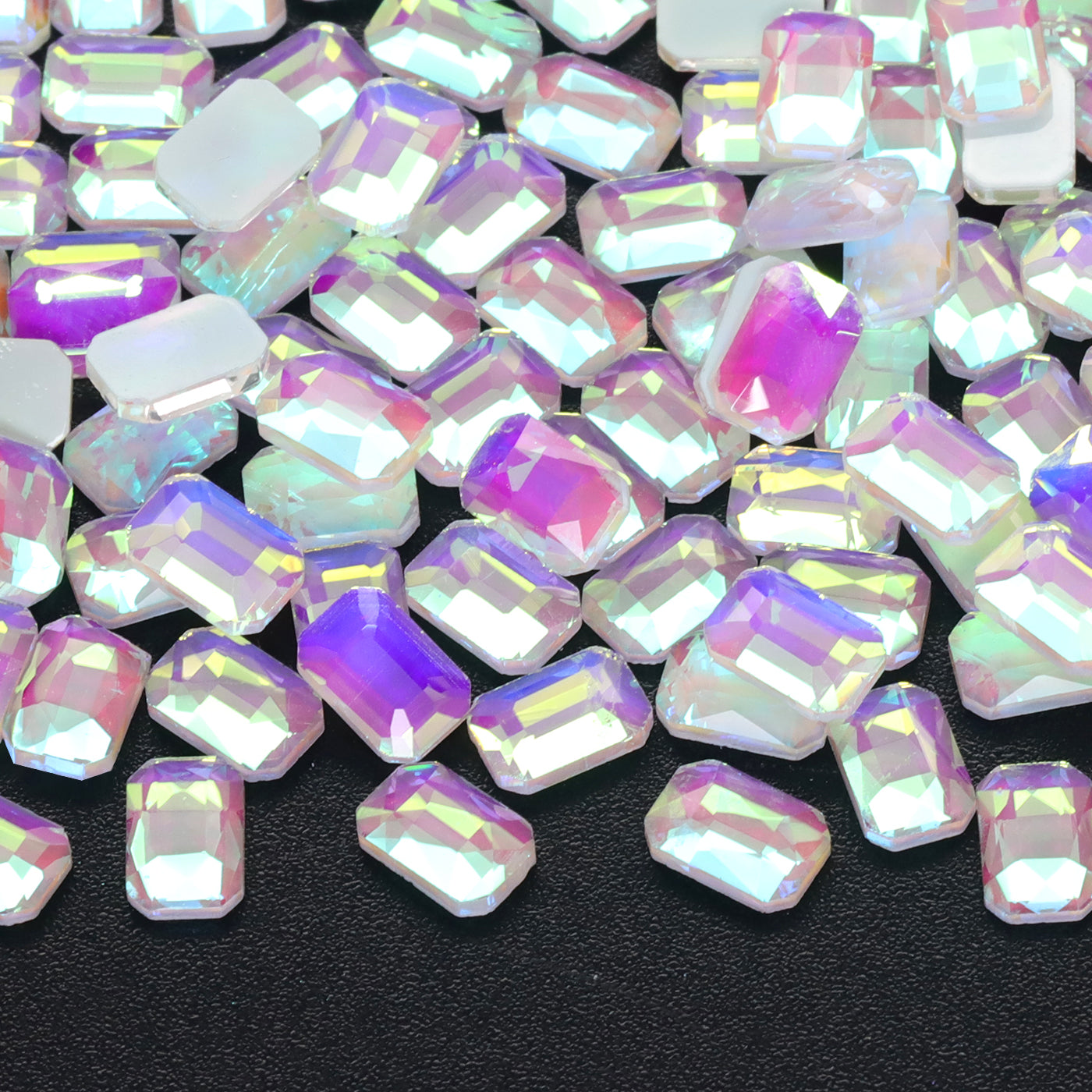 Octagon Shape Mocha White Flat Back Fancy Rhinestones WholesaleRhinestone Imagen principal del producto