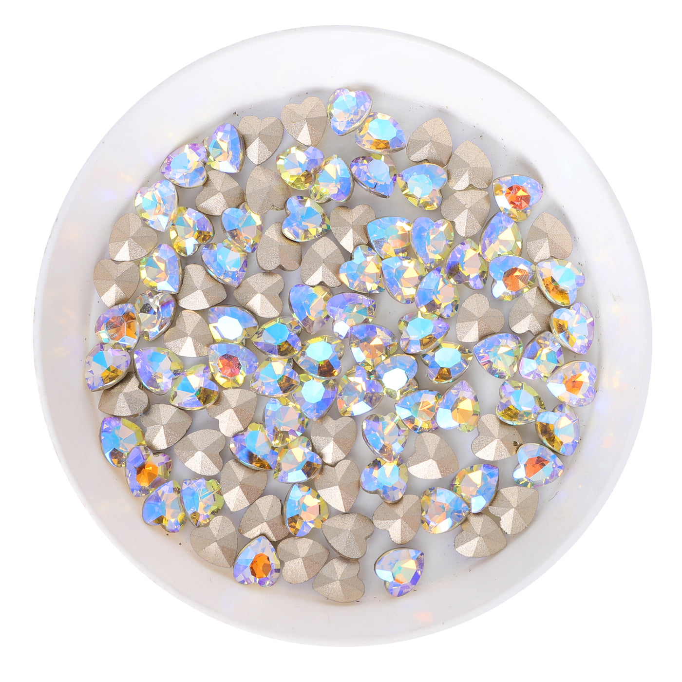 Paradise Shine Heart Shape Glass Pointed Back Fancy Rhinestones WholesaleRhinestone Main image