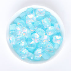 Aquamarine AM Pillow Shape Glass Pointed Back Fancy Rhinestones