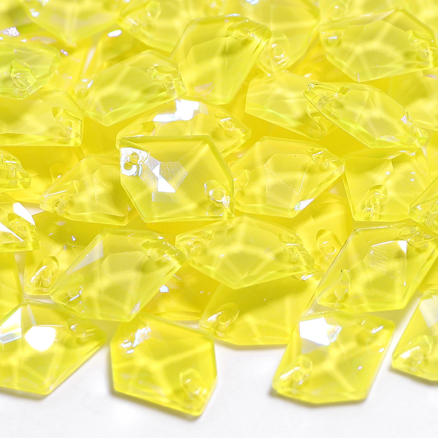 Electric Neon Light Topaz Cosmic Shape High Quality Glass Sew-on Rhinestones WholesaleRhinestone