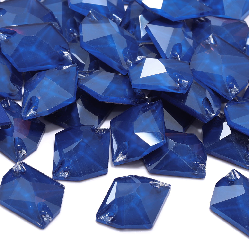 Mocha Sapphire Cosmic Shape High Quality Glass Sew-on Rhinestones WholesaleRhinestone