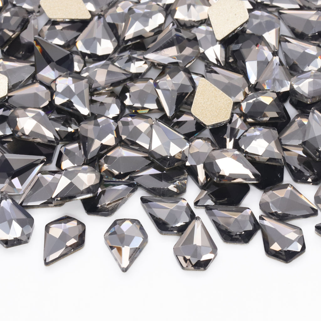 Diamond Shape Black Diamond Flat Back Fancy Rhinestones WholesaleRhinestone