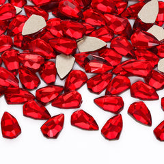 Shield Shape Siam Flat Back Fancy Rhinestones WholesaleRhinestone