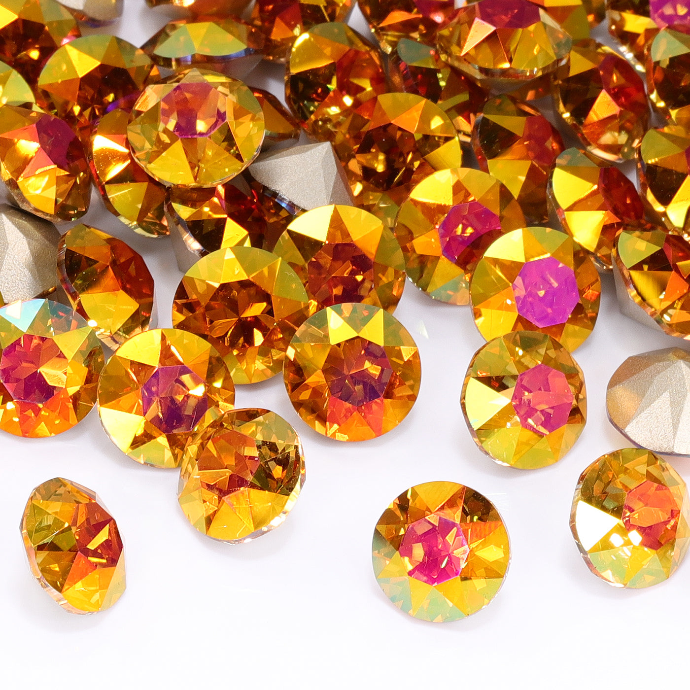 Astral Pink XIRIUS Chaton Shape High Quality Glass Pointed Back Fancy Rhinestones WholesaleRhinestone