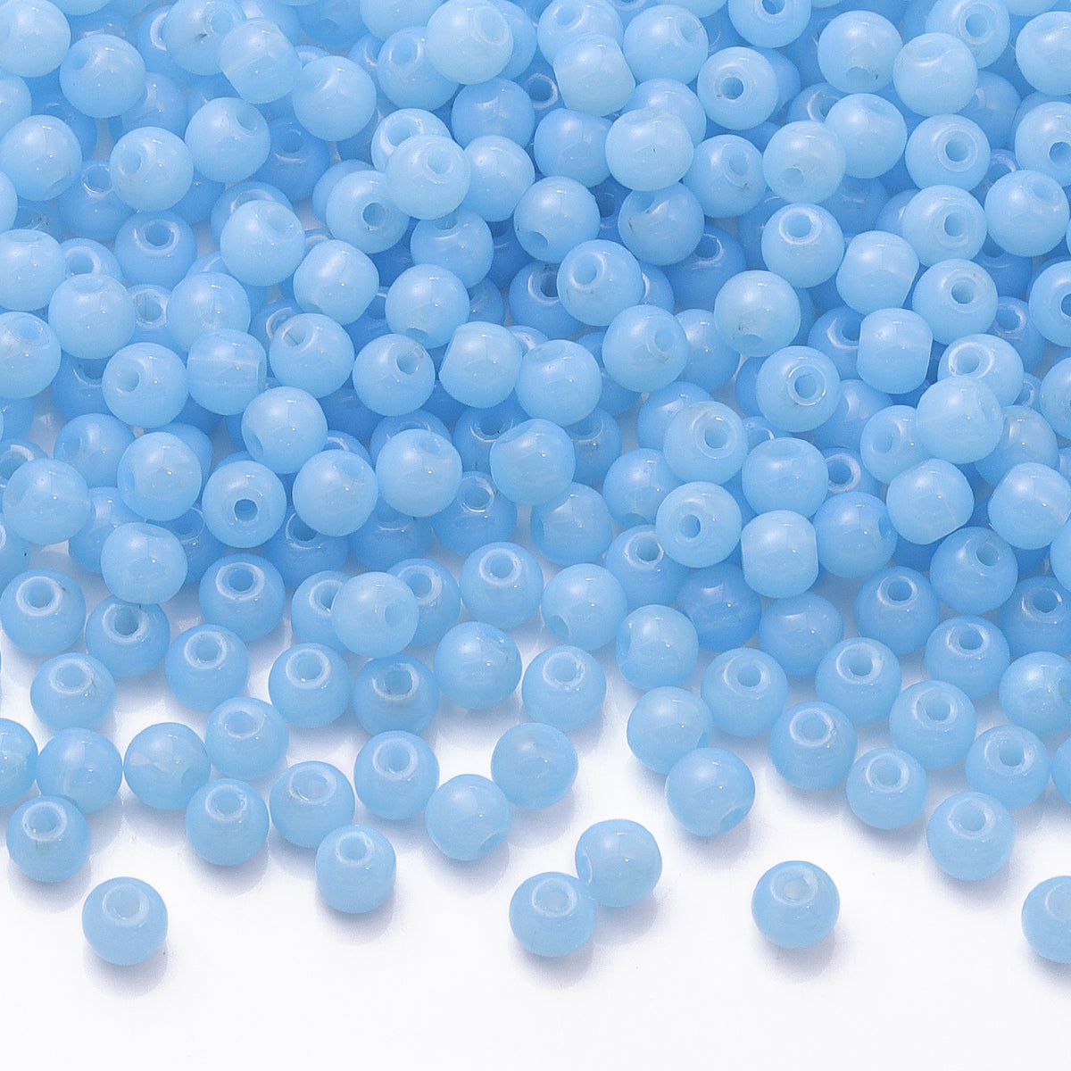 Various Colors 4.5 MM Round Shape Glass Seed Beads for Bracelets and Jewelry Making WholesaleRhinestone