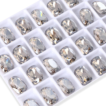 Satin Cushion Shape High Quality Glass Pointed Back Fancy Rhinestones WholesaleRhinestone