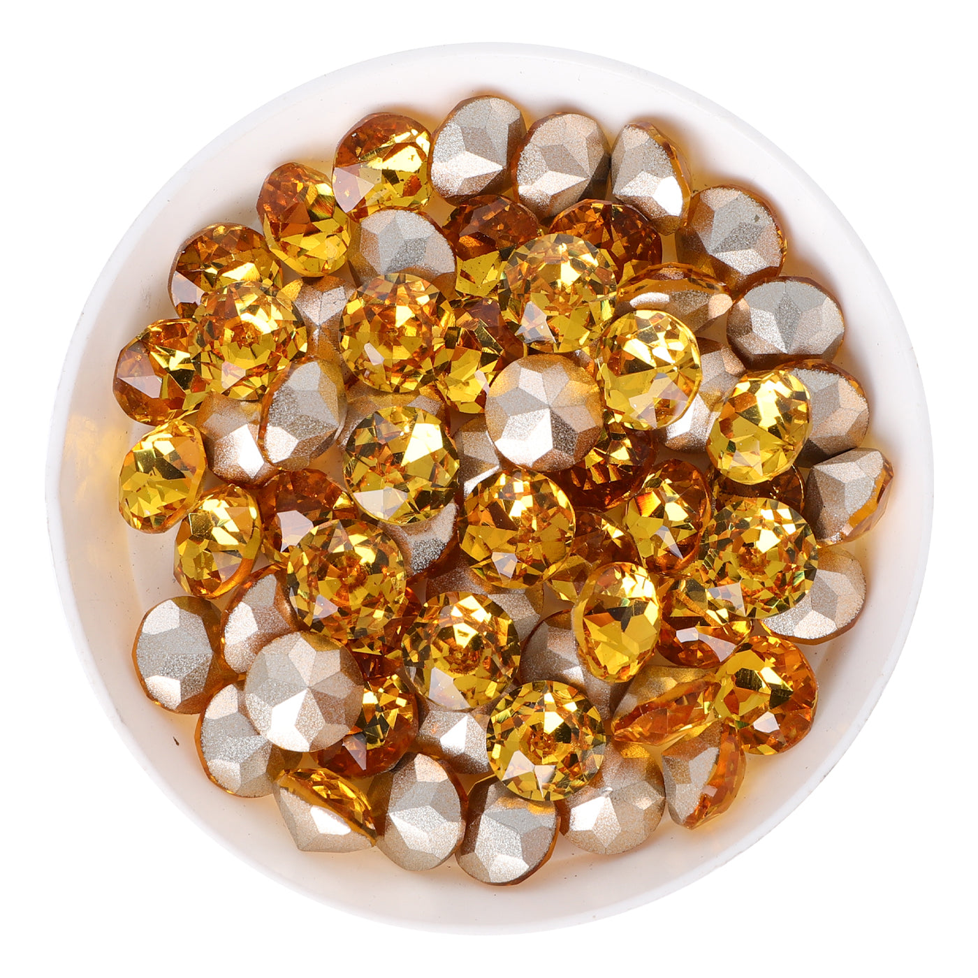 Topaz XIRIUS Chaton Shape Glass Pointed Back Fancy Rhinestones WholesaleRhinestone Main image