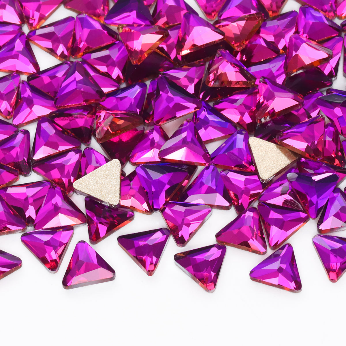 Triangle Shape Purple Volcano Flat Back Fancy Rhinestones WholesaleRhinestone Main image