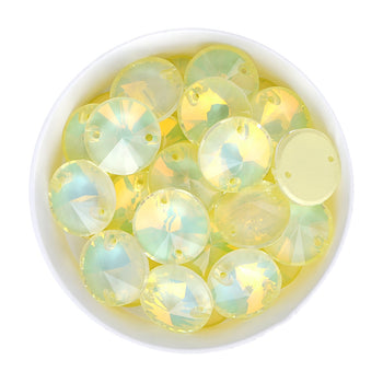 Jonquil AM Rivoli  Shape High Quality Glass Sew-on Rhinestones WholesaleRhinestone
