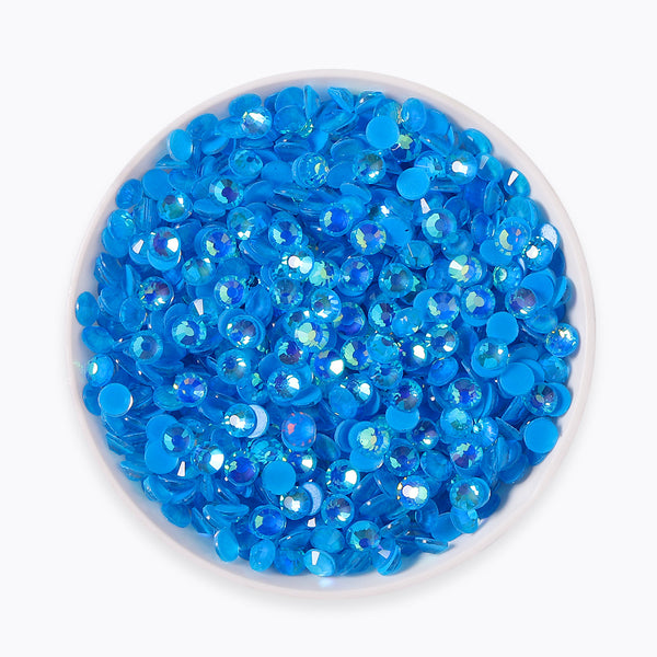 Mocha Shimmer Dk Blue Glass Flat Back Rhinestones WholesaleRhinestone