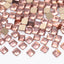 Square Shape Champagne Flat Back Fancy Rhinestones WholesaleRhinestone