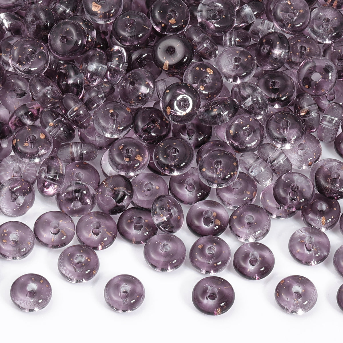 Various Colors Transparent Candy Series Lucky Buckle Shape Glass Seed Beads WholesaleRhinestone