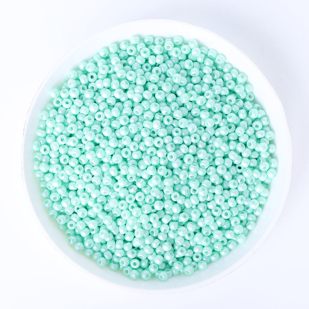 Cuentas de semillas galvanizadas de vidrio 12/0 tamaño 1.8 mm GA-1031 Color Imagen secundaria del producto
