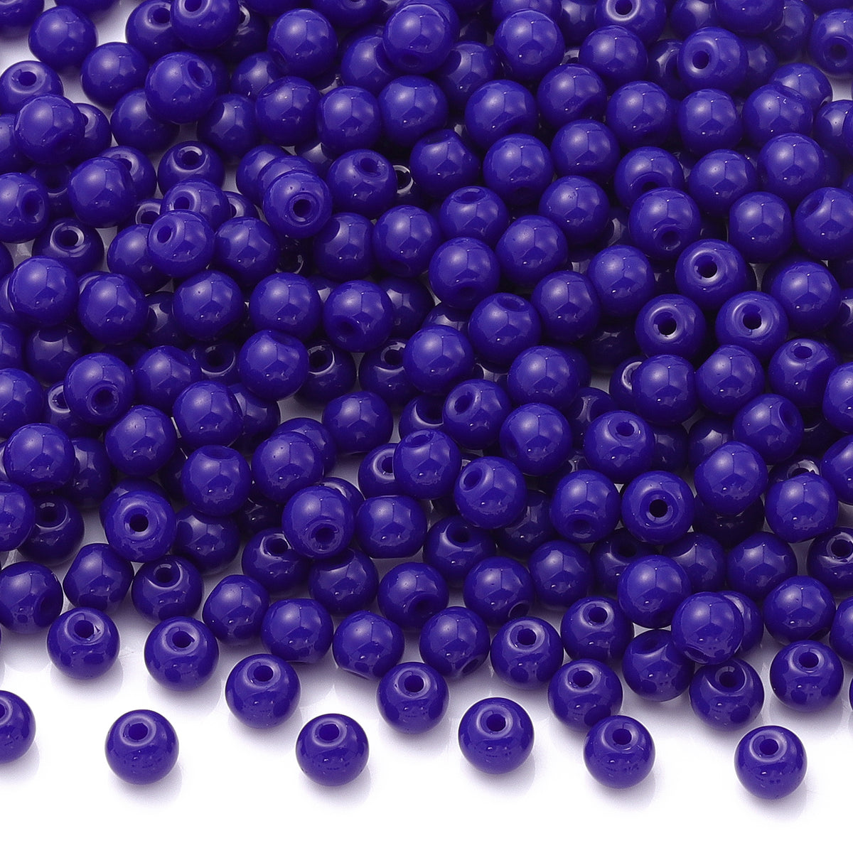 Various Colors 4.5 MM Round Shape Glass Seed Beads for Bracelets and Jewelry Making WholesaleRhinestone