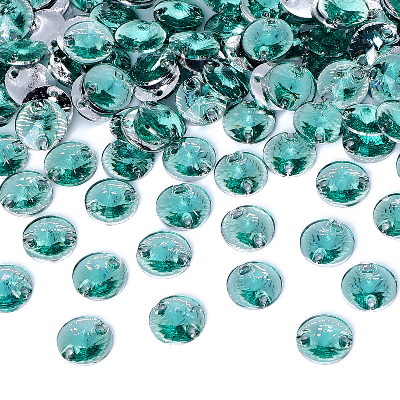 Rivoli Aquamarine Resin Sew-on Rhinestones For Dance Costume WholesaleRhinestone Main image