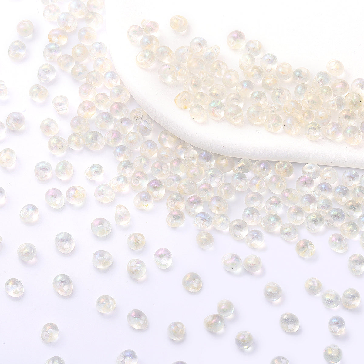 Various Colors Transparent AB Drop Shape Glass Seed Beads WholesaleRhinestone