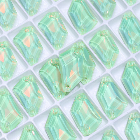 Light Azore AM De-Art Shape High Quality Glass Sew-on Rhinestones