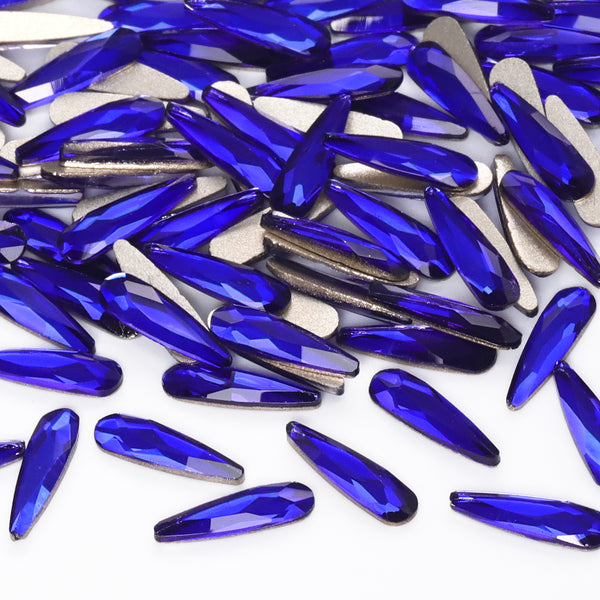 Raindrop Shape Sapphire Flat Back Fancy Rhinestones WholesaleRhinestone