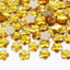 5 leaf plum blossoms Shape Citrine Flat Back Fancy Rhinestones WholesaleRhinestone
