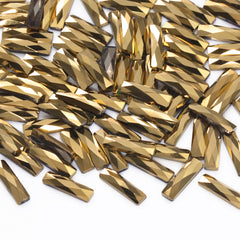 Rectangle Shape Aurum Flat Back Fancy Rhinestones WholesaleRhinestone