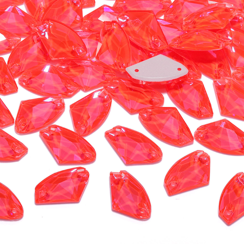 Electric Neon Hyacinth Galactic Shape High Quality Glass Sew-on Rhinestones WholesaleRhinestone