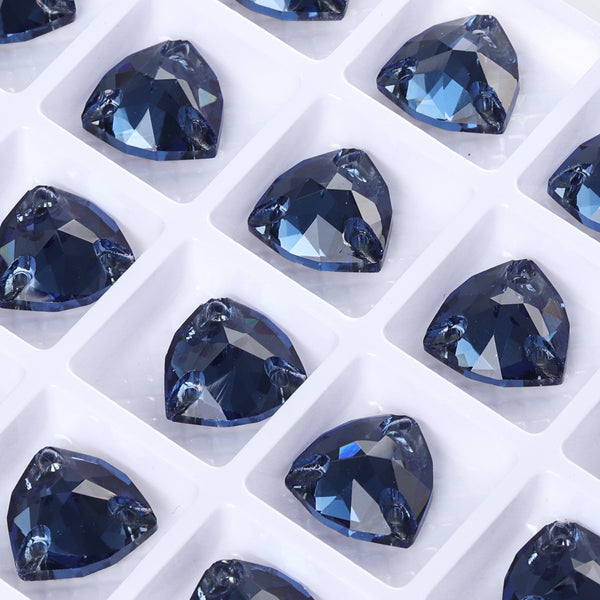 Montana Trilliant Shape High Quality Glass Sew-on Rhinestones WholesaleRhinestone