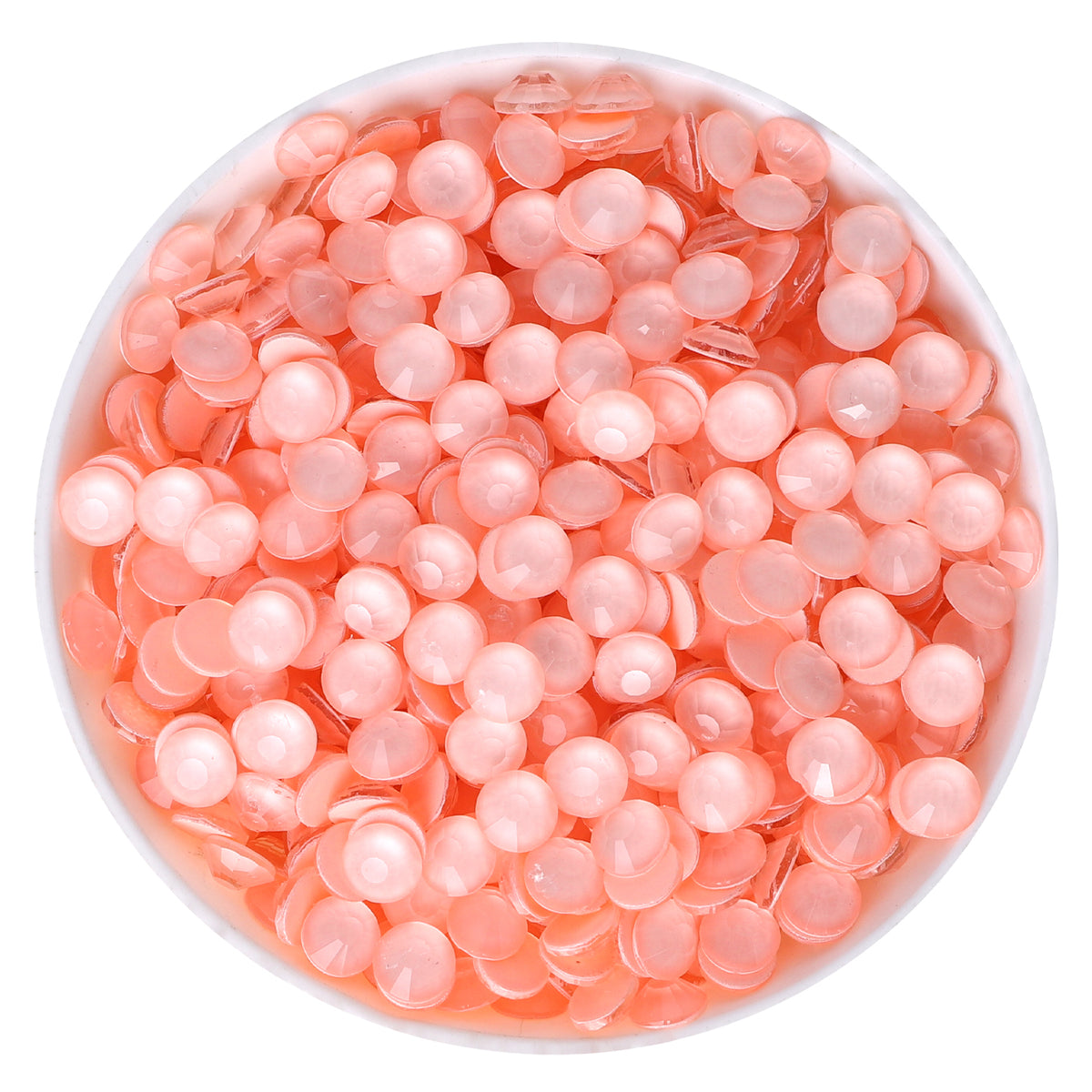 Neon Peach Pink Glass FlatBack Neon Rhinestones